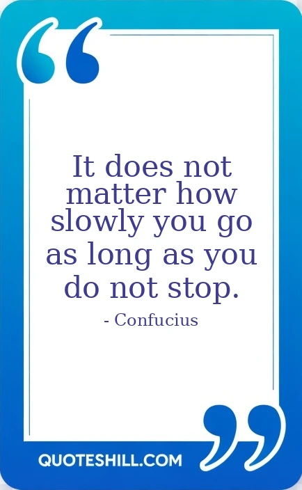 how slowly you go as long as you do not