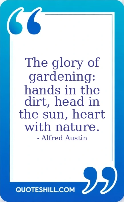 The glory of gardening: hands in the dirt, head in